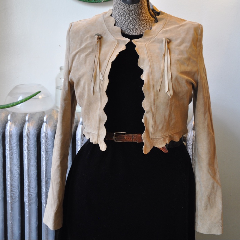 Cropped Leather Jacket